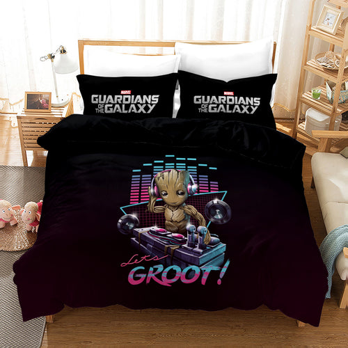 Guardians of the Galaxy Groot #18 Duvet Cover Quilt Cover Pillowcase Bedding Set Bed Linen