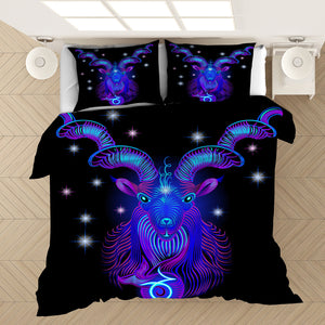 Twelve Constellations Capricorn #9 Duvet Cover Quilt Cover Pillowcase Bedding Set Bed Linen Home Bedroom Decor