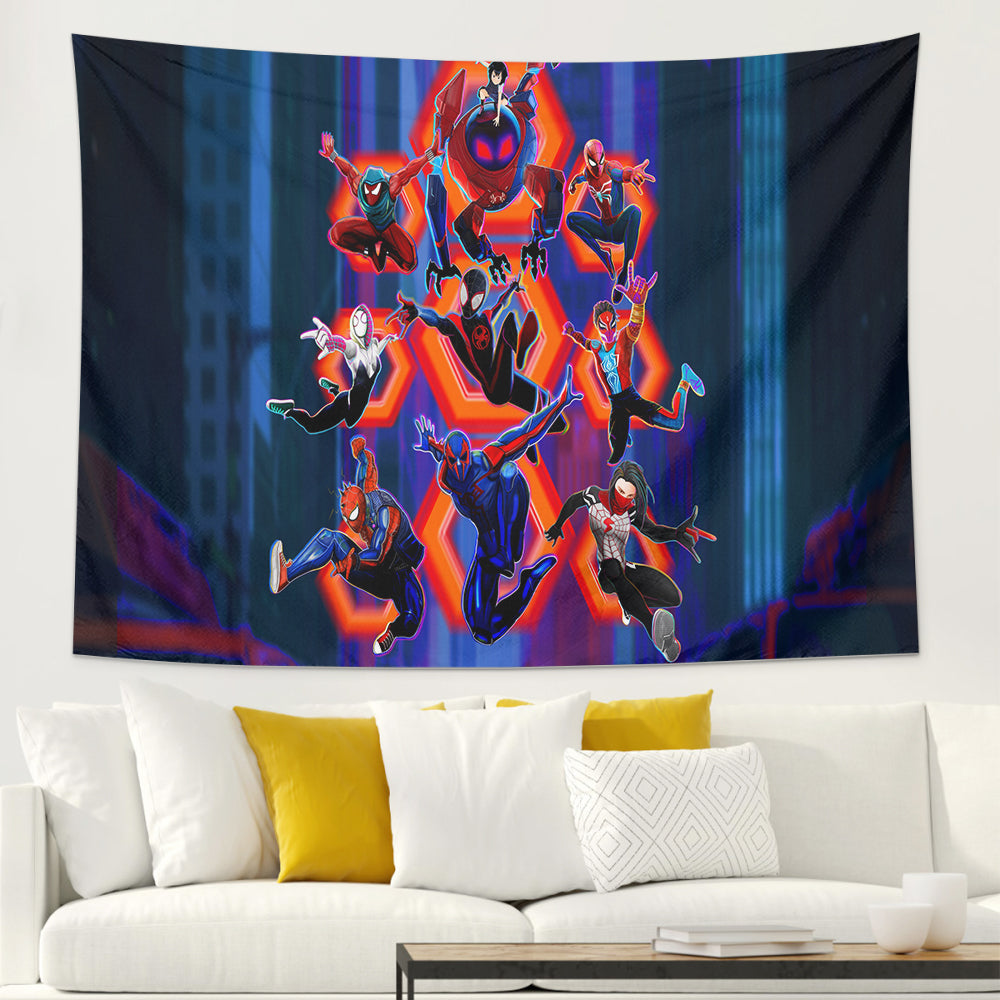 Spider Man: Into the Spider Verse Wall Decor Hanging Tapestry Home Bedroom Living Room Decoration