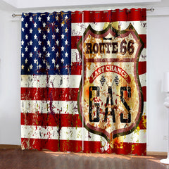 2024 NEW American Flag Curtains Blackout Window Drapes