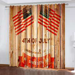 2024 NEW American Flag Curtains Pattern Blackout Window Drapes