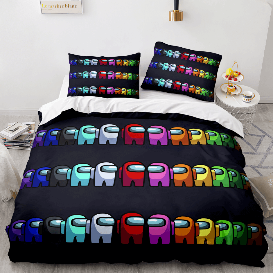 2024 NEW Among Us PatternCosplay Bedding Sets Quilt Cover