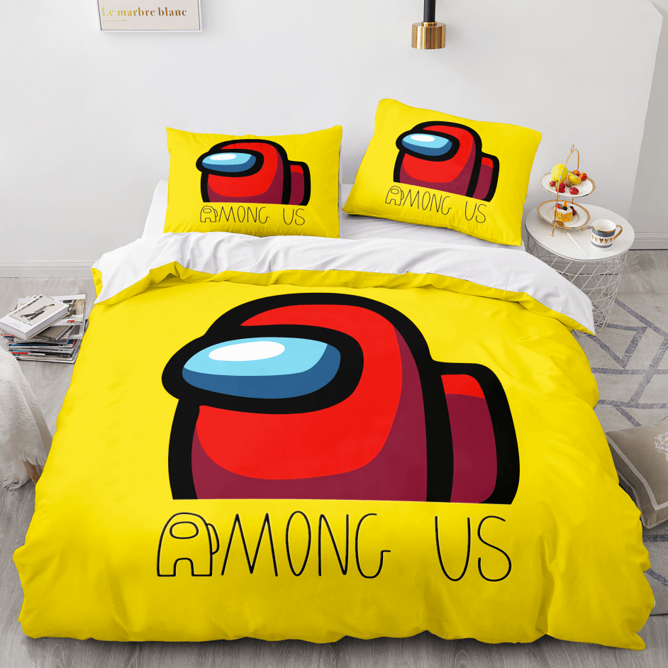 2024 NEW Among Us PatternCosplay Bedding Sets Quilt Cover