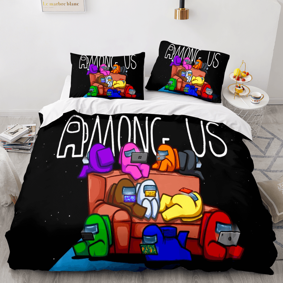 2024 NEW Among Us PatternCosplay Bedding Sets Quilt Cover