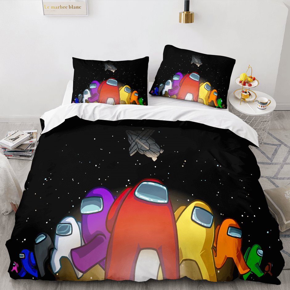 2024 NEW Among Us PatternCosplay Bedding Sets Quilt Cover