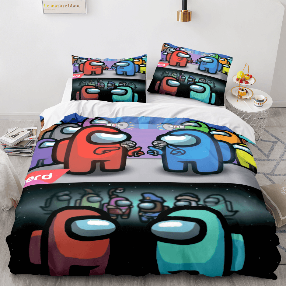 2024 NEW Among Us PatternCosplay Bedding Sets Quilt Cover