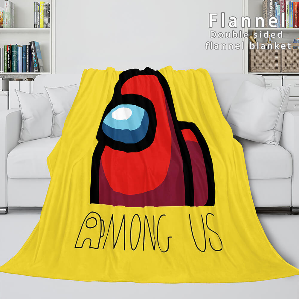 2024 NEW Among Us Soft Flannel Blanket Fleece Throw Blanket Bedding Sets