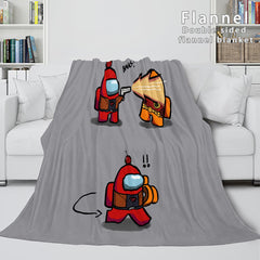 2024 NEW Among Us Soft Flannel Blanket Fleece Throw Blanket Bedding Sets