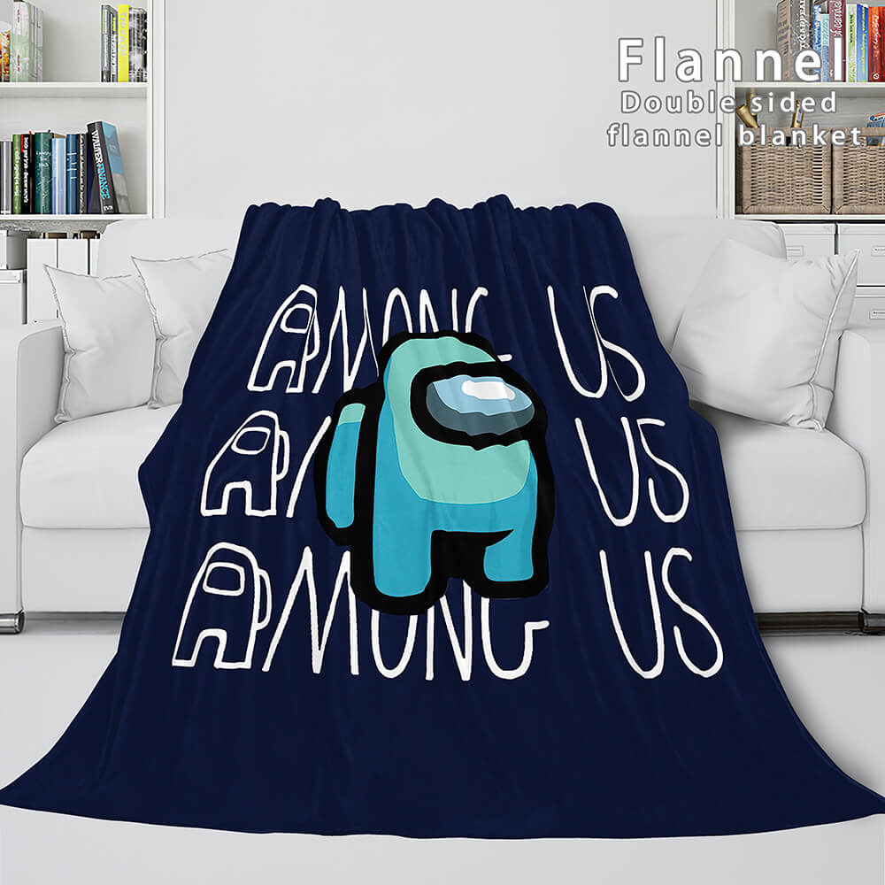 2024 NEW Among Us Soft Flannel Blanket Fleece Throw Blanket Bedding Sets