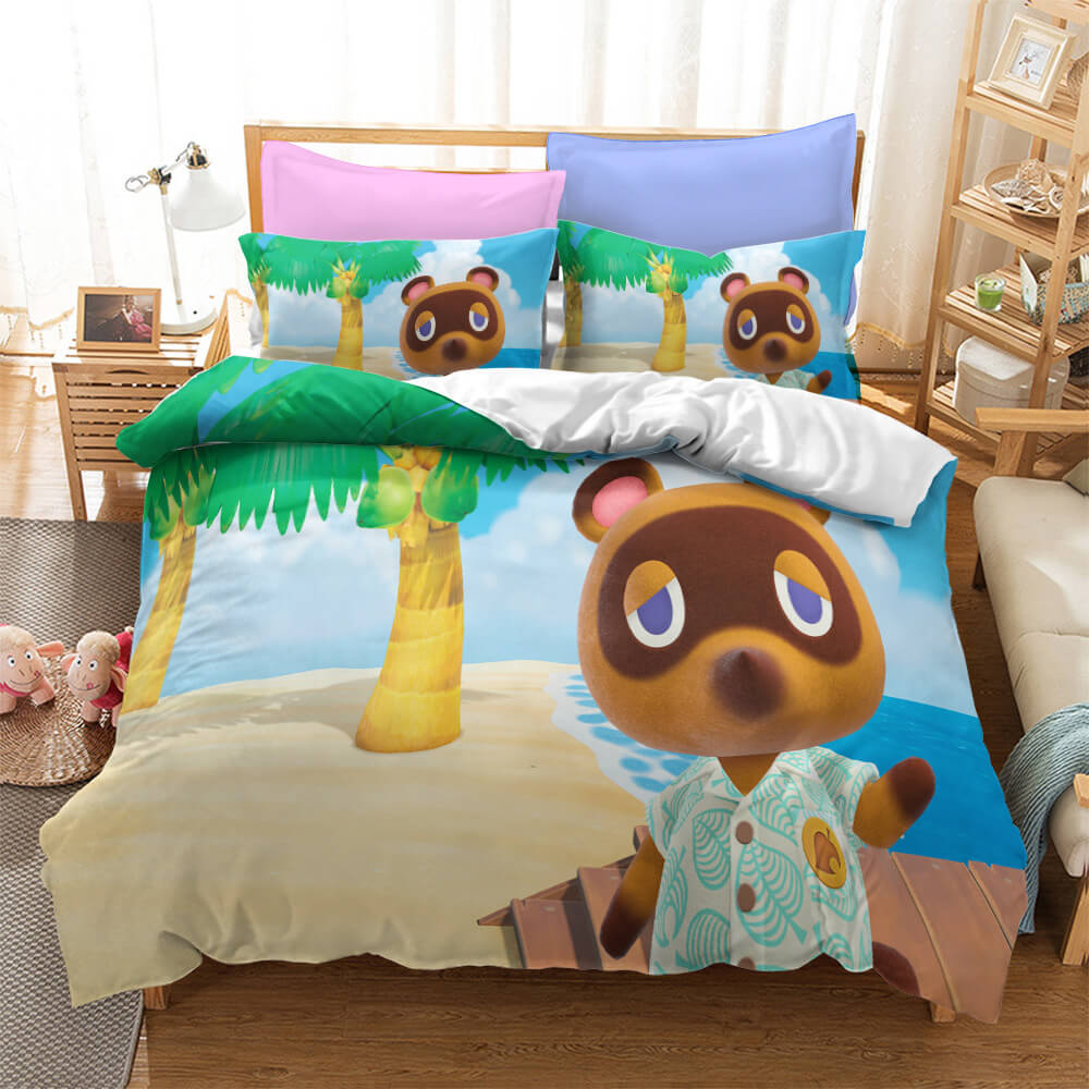 2024 NEW Animal Crossing Pattern Bedding Set Quilt Cover Without Filler