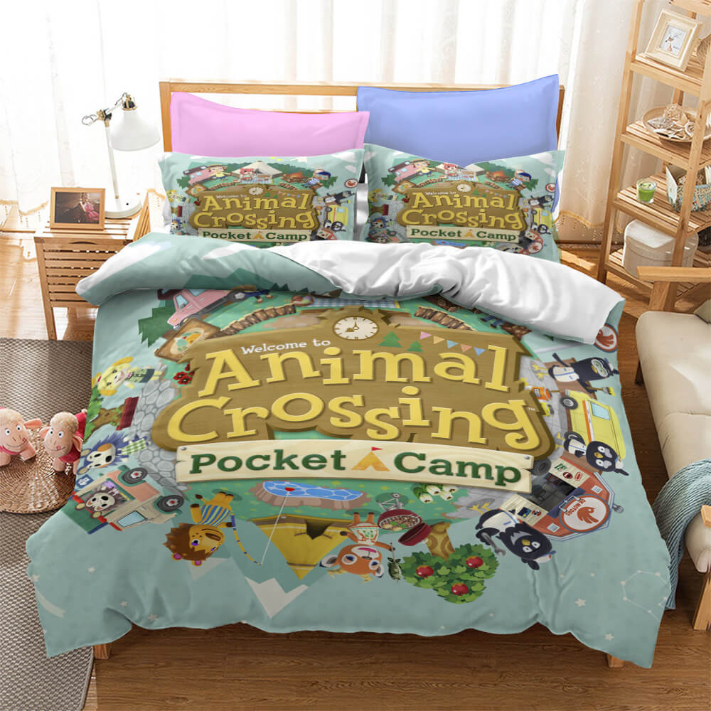 2024 NEW Animal Crossing Pattern Bedding Set Quilt Cover Without Filler