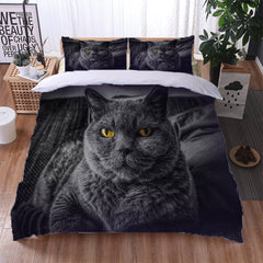 2024 NEW Animal Cute Cat Bedding Set Duvet Cover