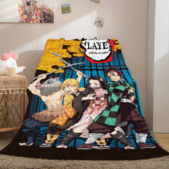 2024 NEW Anime Demon Slayer Flannel Fleece Throw Blanket