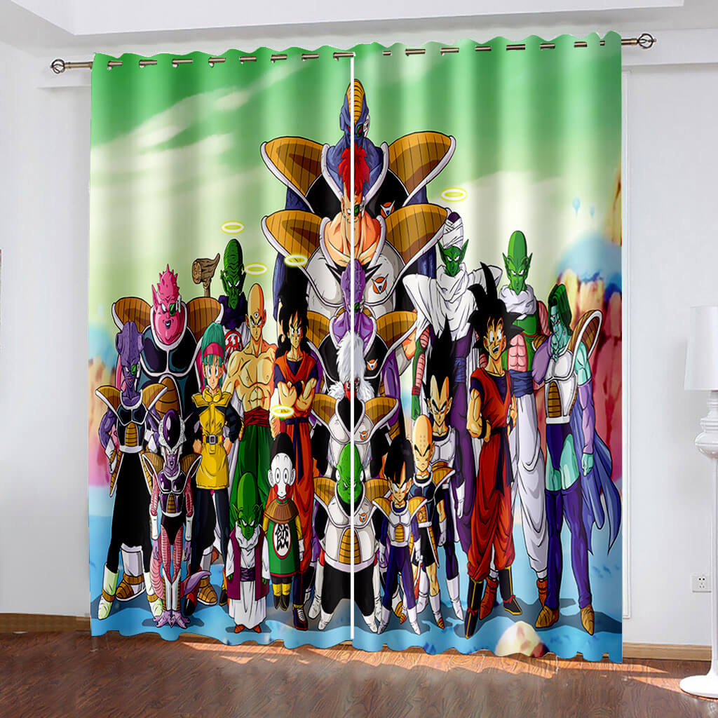 2024 NEW Anime Dragon Ball Curtains Pattern Blackout Window Drapes