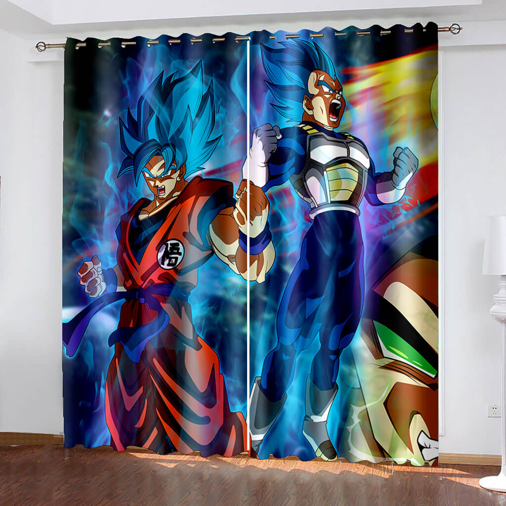 2024 NEW Anime Dragon Ball Curtains Pattern Blackout Window Drapes