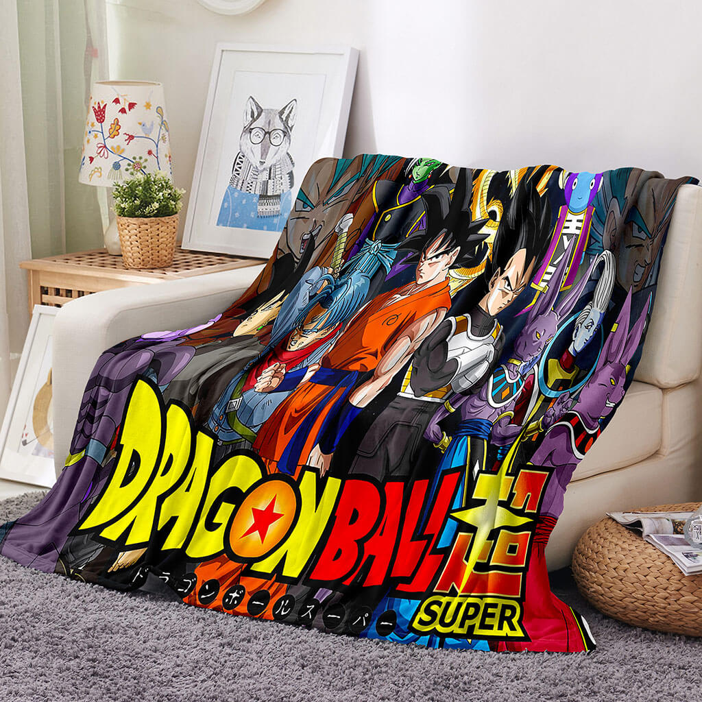 2024 NEW Anime Dragon Ball Super Blanket Flannel Throw Room Decoration