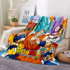 2024 NEW Anime Dragon Ball Super Blanket Flannel Throw Room Decoration