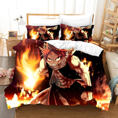 2024 NEW Anime Fairy Tail Cosplay Bedding Set Quilt Covers Without Filler