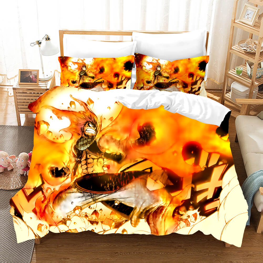 2024 NEW Anime Fairy Tail Cosplay Bedding Set Quilt Covers Without Filler