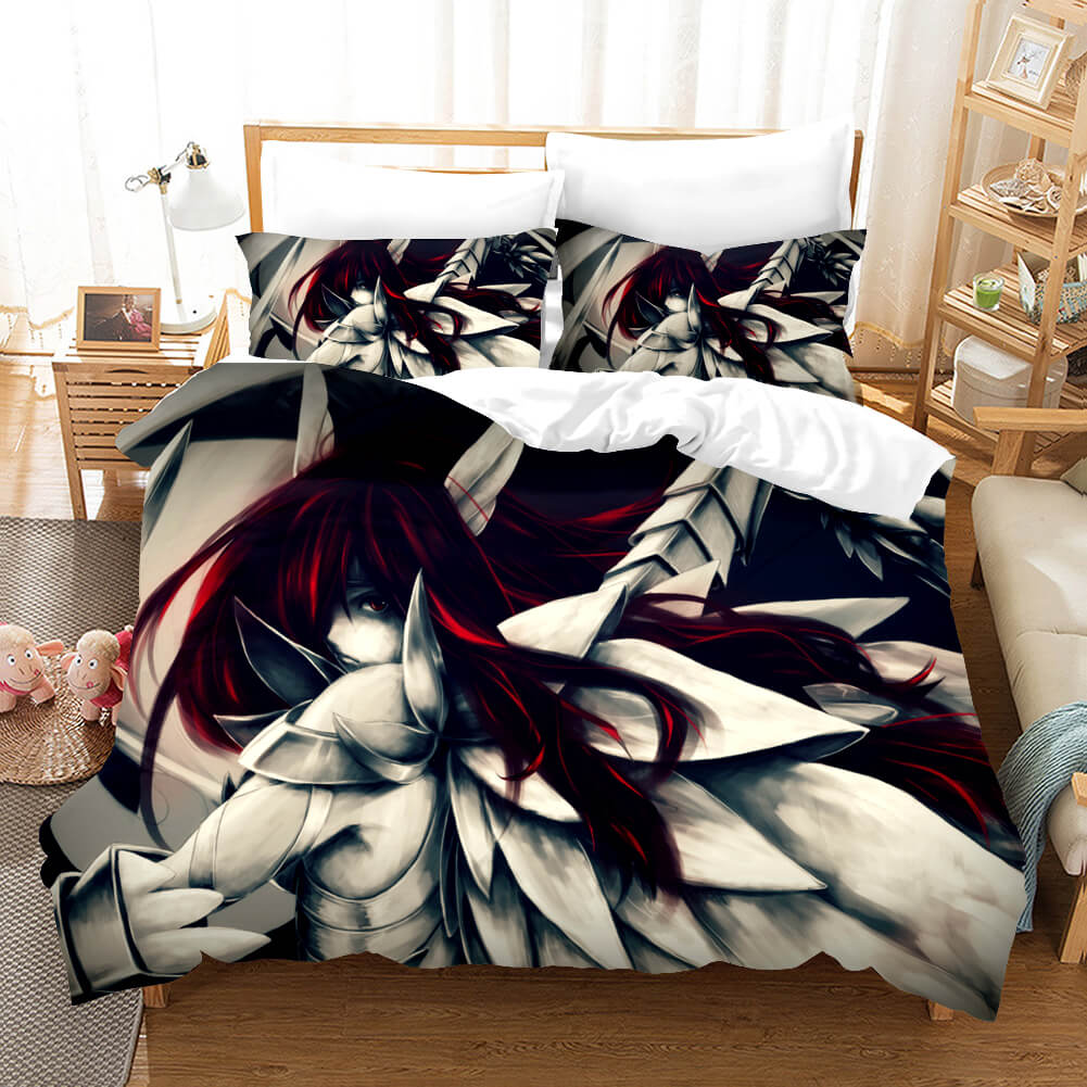 2024 NEW Anime Fairy Tail Cosplay Bedding Set Quilt Covers Without Filler
