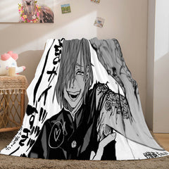 2024 NEW Anime Jujutsu Kaisen Flannel Throw Cosplay Blanket