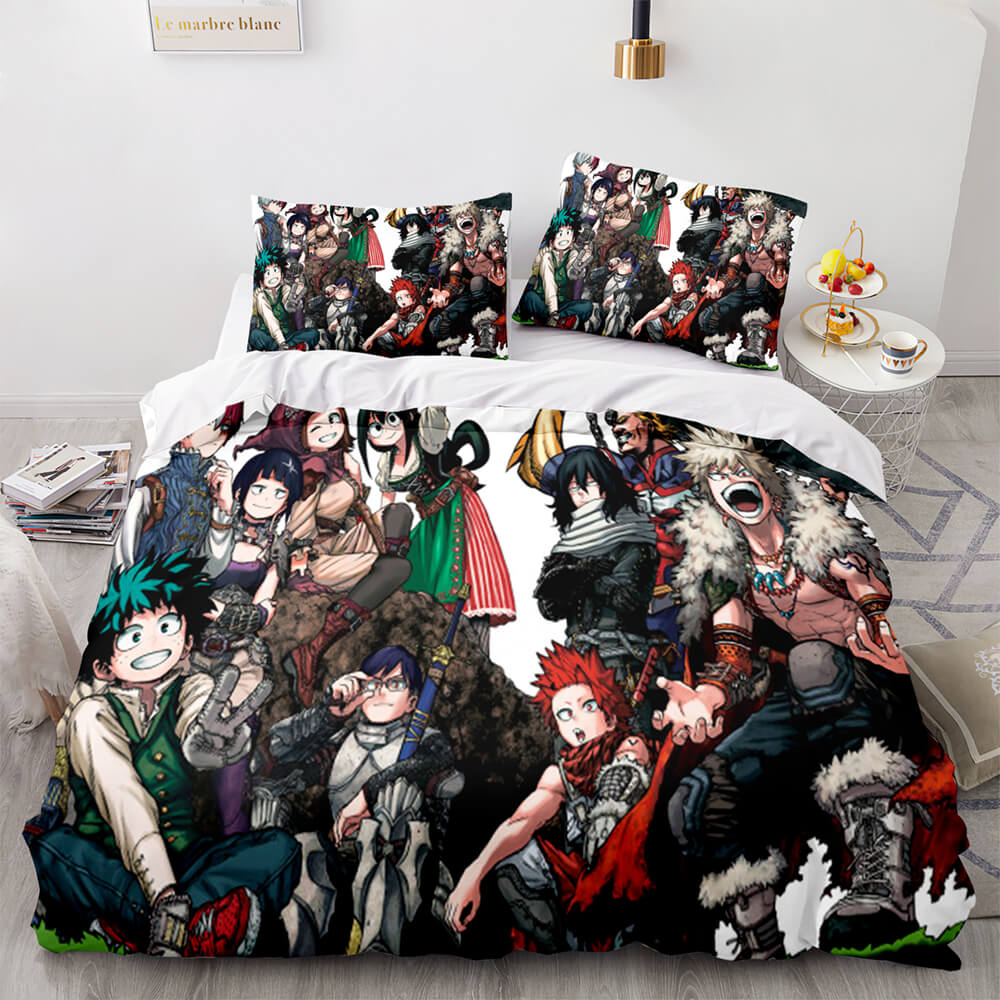 2024 NEW Anime My Hero Academia Bedding Set Cosplay Quilt Cover Without Filler