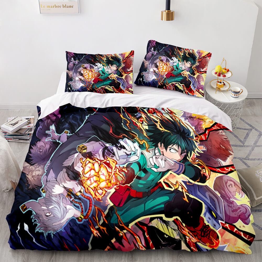 2024 NEW Anime My Hero Academia Bedding Set Cosplay Quilt Cover Without Filler