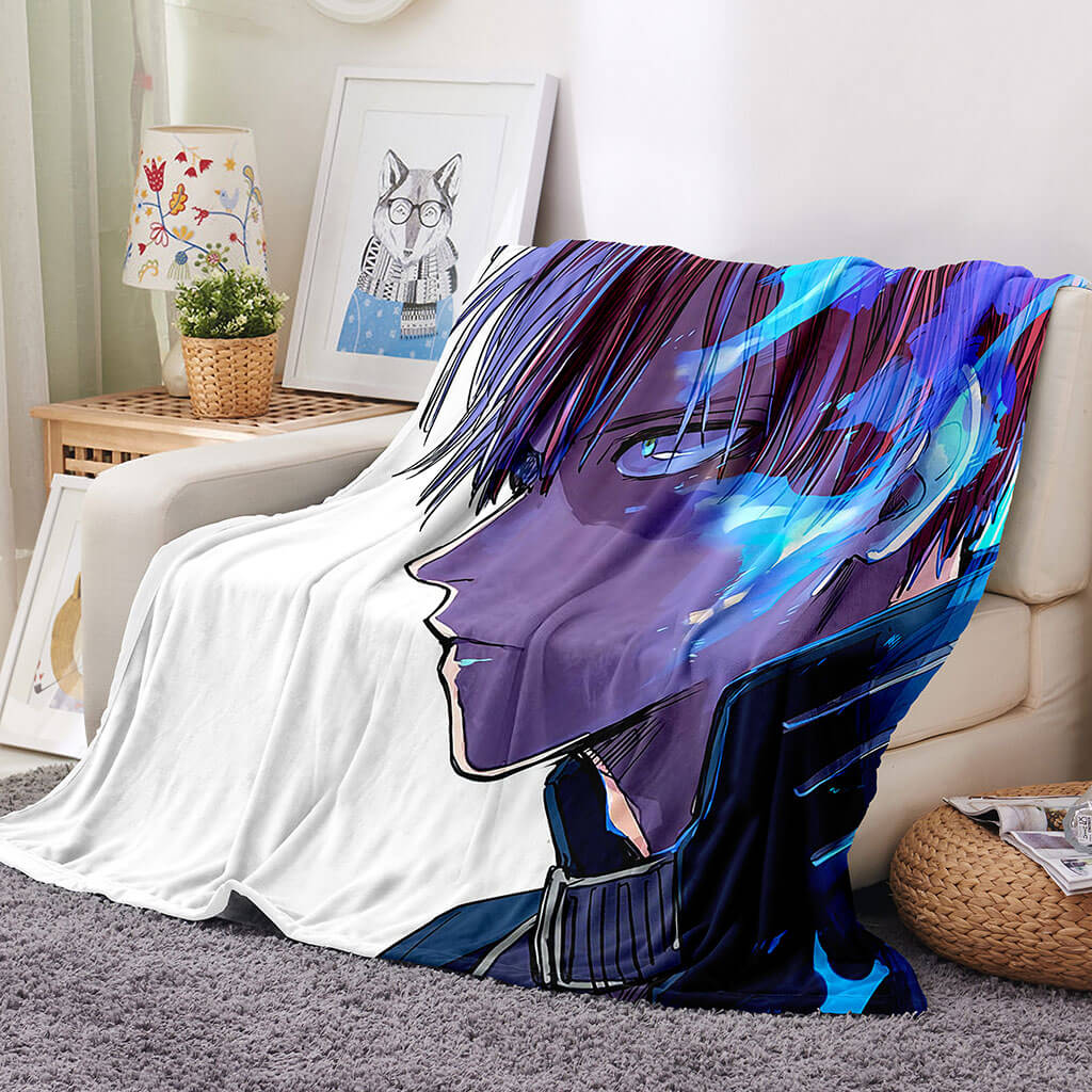 2024 NEW Anime My Hero Academia Blanket Flannel Throw Room Decoration