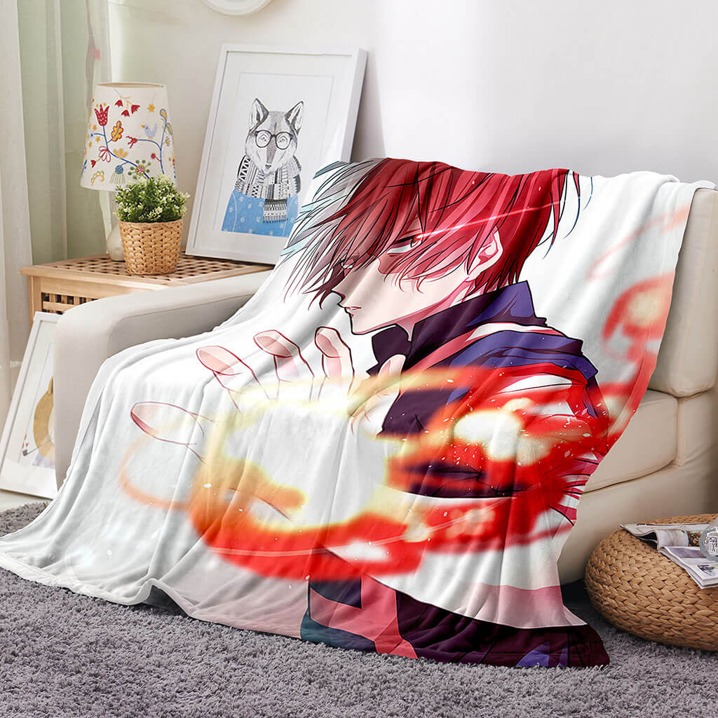 2024 NEW Anime My Hero Academia Blanket Flannel Throw Room Decoration