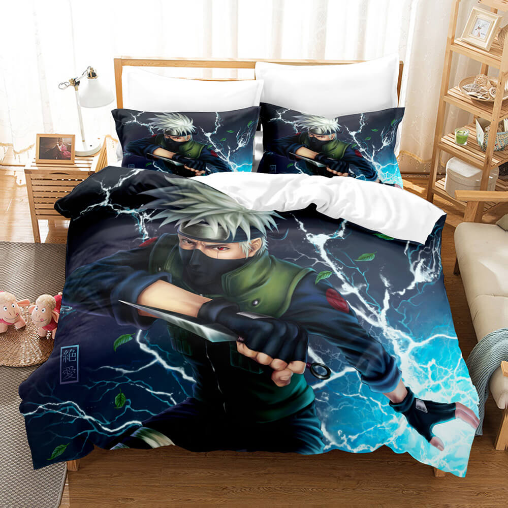 2024 NEW Anime Naruto Cosplay Bedding Set Kids Quilt Cover