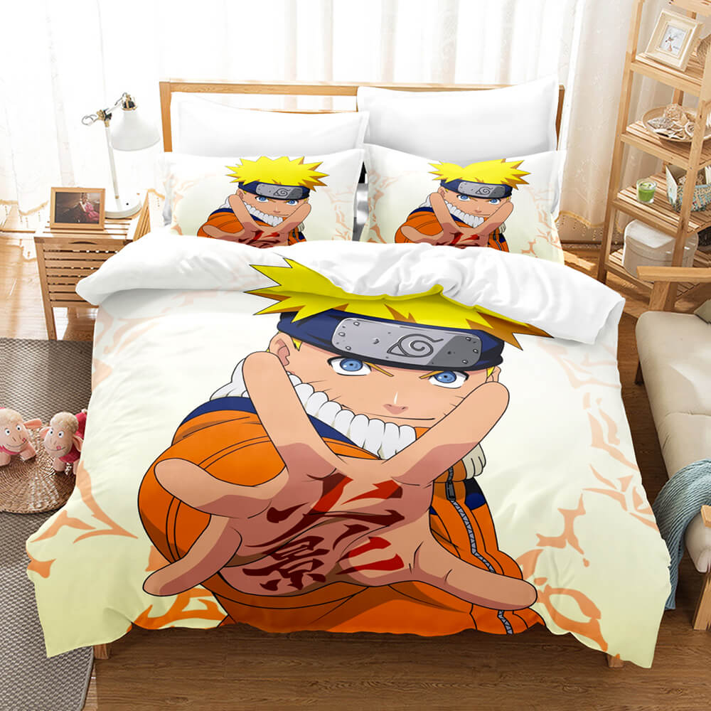 2024 NEW Anime Naruto Cosplay Bedding Set Kids Quilt Cover