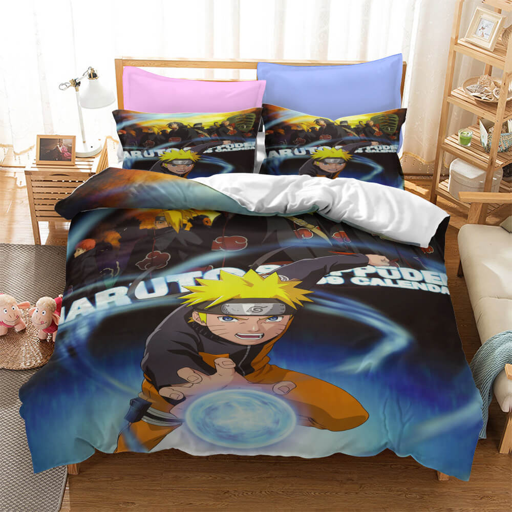2024 NEW Anime Naruto Kakashi Sasuke Cosplay Bedding Set Quilt Duvet Cover Sets