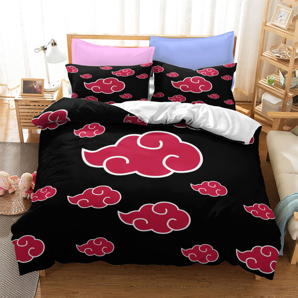 2024 NEW Anime Naruto Kakashi Sasuke Cosplay Bedding Set Quilt Duvet Cover Sets