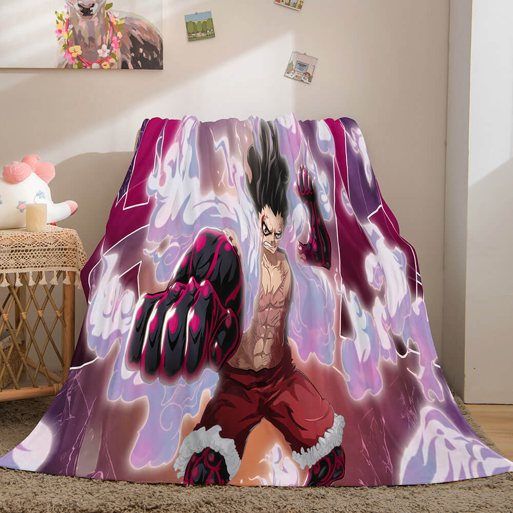 2024 NEW Anime ONE PIECE Cosplay Flannel Blanket Fleece Throw Blanket Sets