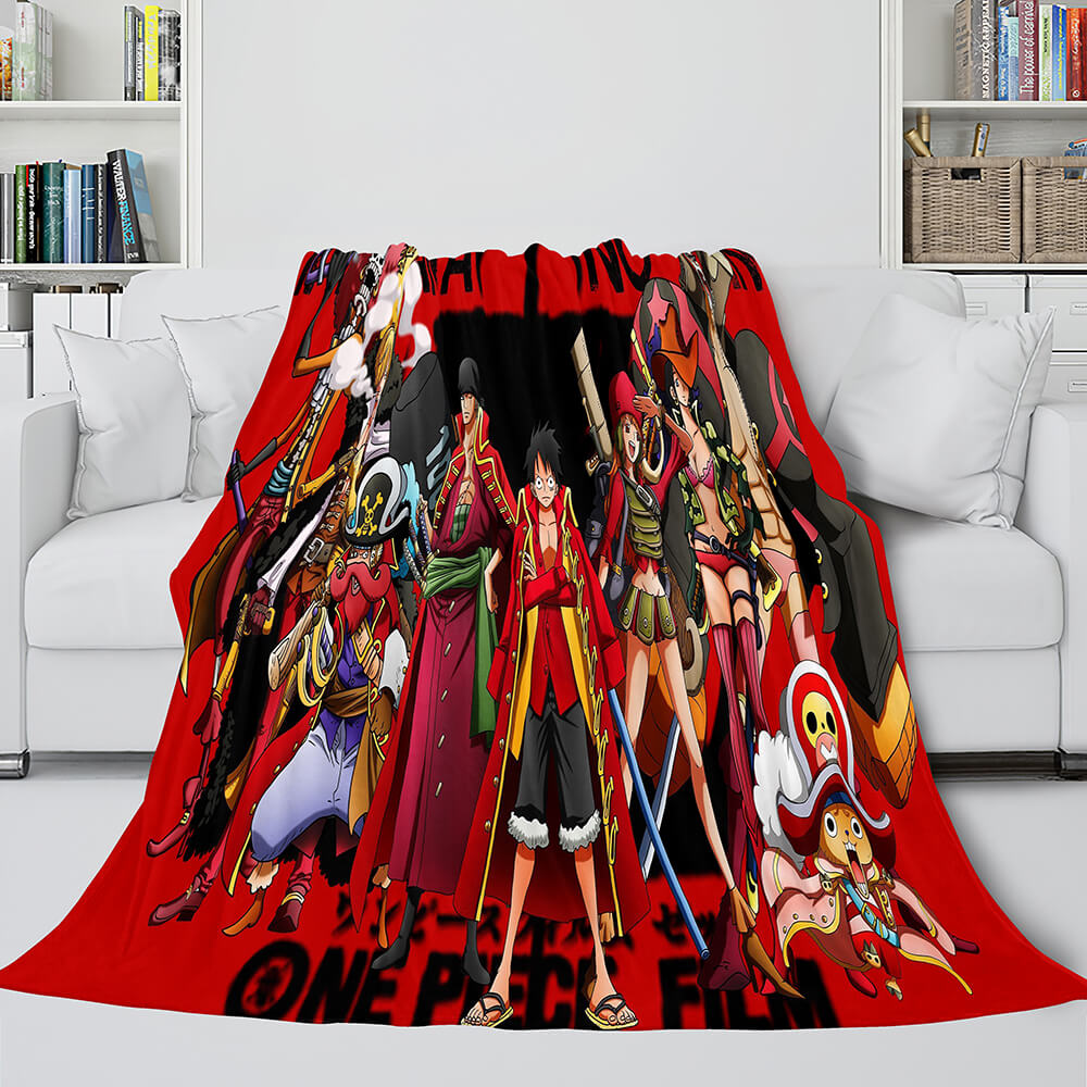 2024 NEW Anime ONE PIECE Throw Flannel Fleece Blanket Soft Cozy Bedding Sets