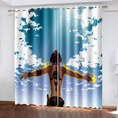 2025 NEW Anime One Piece Curtains Cosplay Blackout Window Drapes Room Decoration