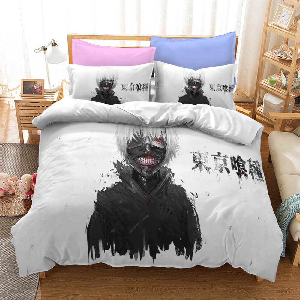 2024 NEW Anime Tokyo Ghoul Cosplay Bedding Set Quilt Cover