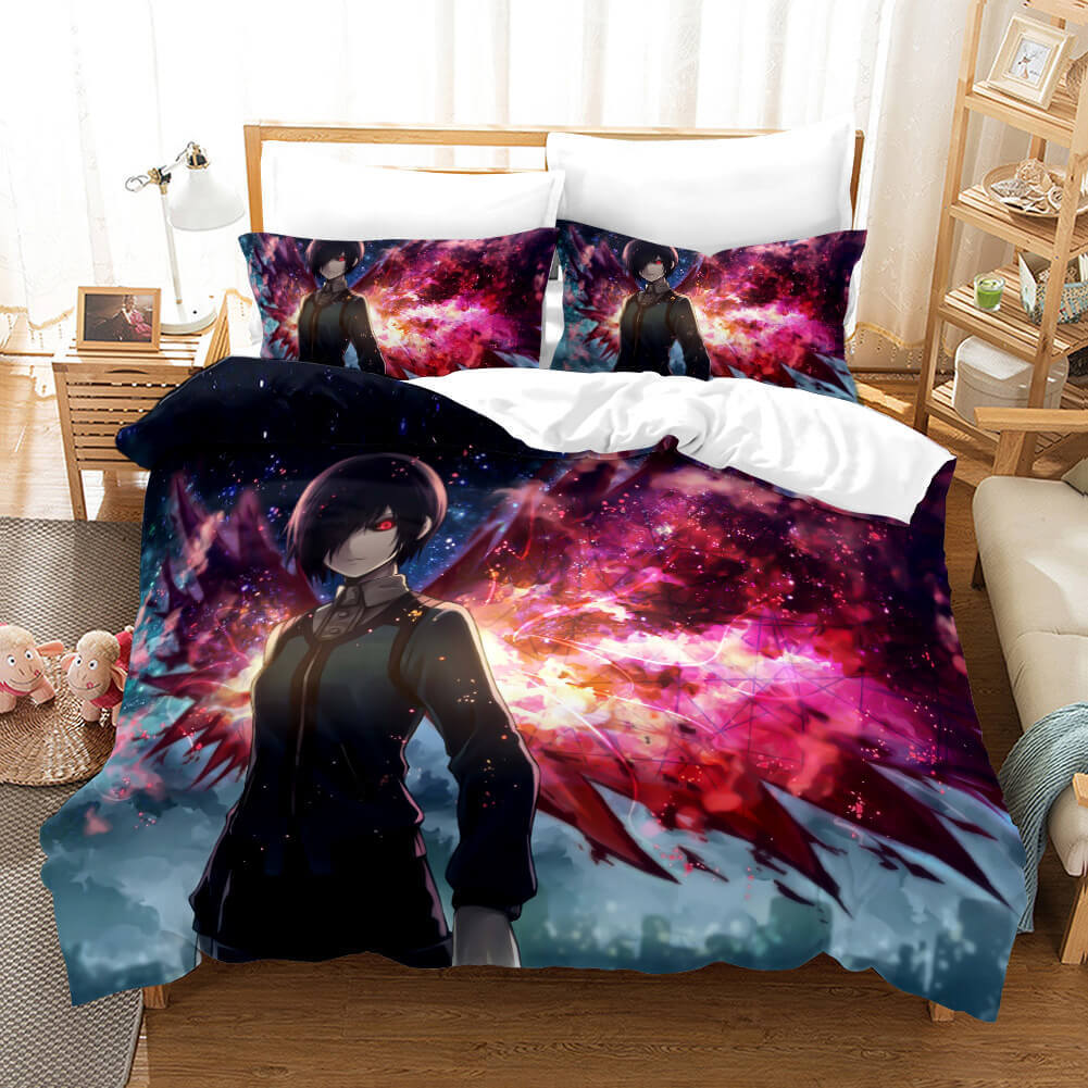 2024 NEW Anime Tokyo Ghoul Cosplay Bedding Set Quilt Cover