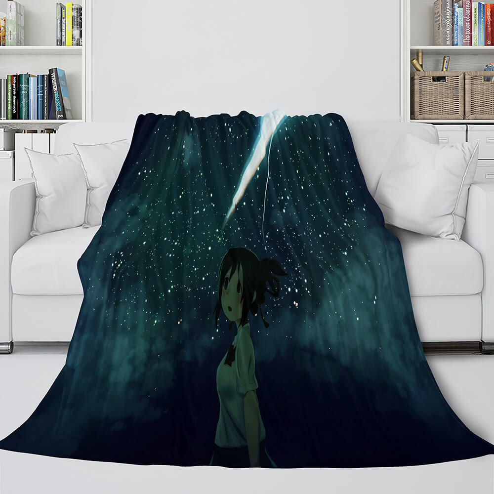 2024 NEW Anime Your Name Cosplay Flannel Blanket Throw