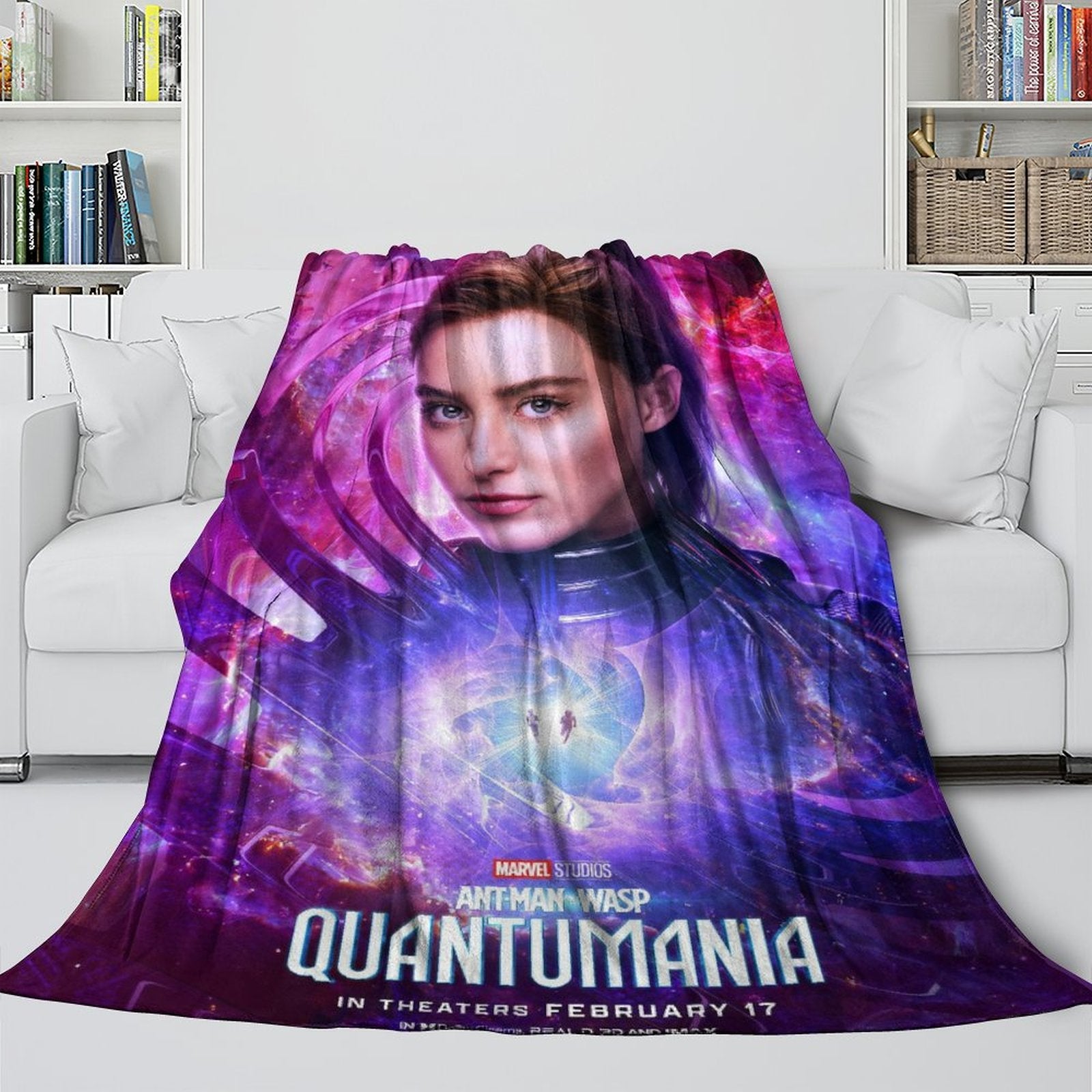 2024 NEW Ant-Man and The Wasp Quantumania Blanket Flannel Fleece Throw