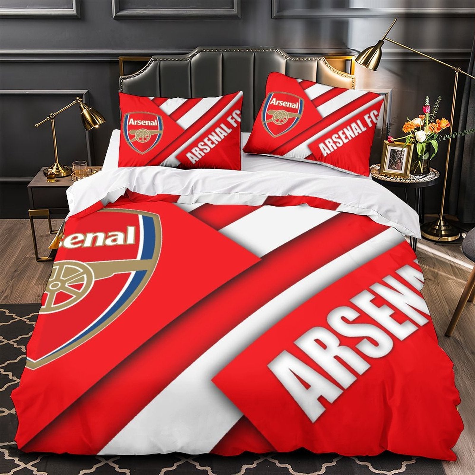 2024 NEW Arsenal Football Club Bedding Set Quilt Cover Without Filler