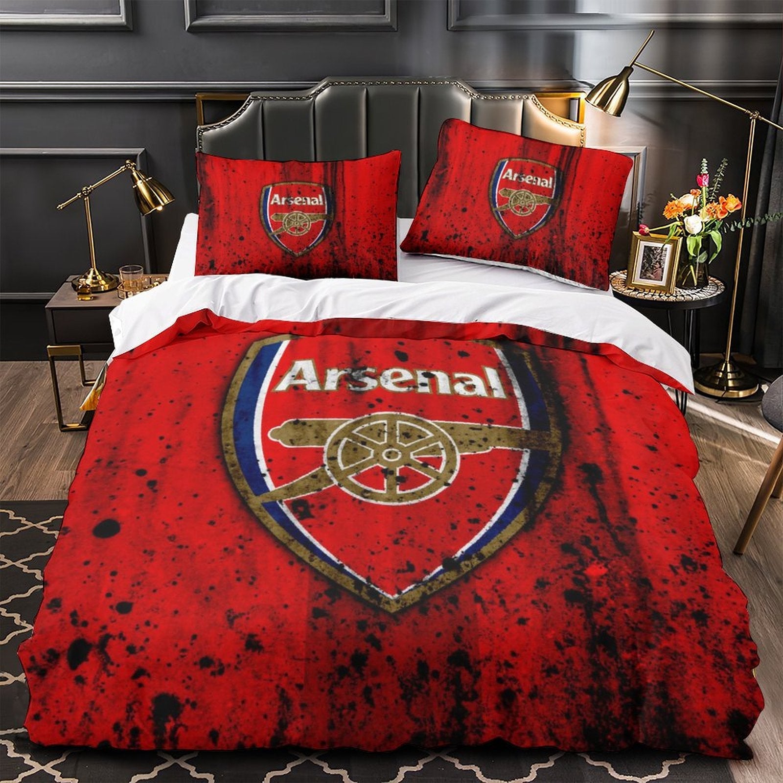 2024 NEW Arsenal Football Club Bedding Set Quilt Cover Without Filler