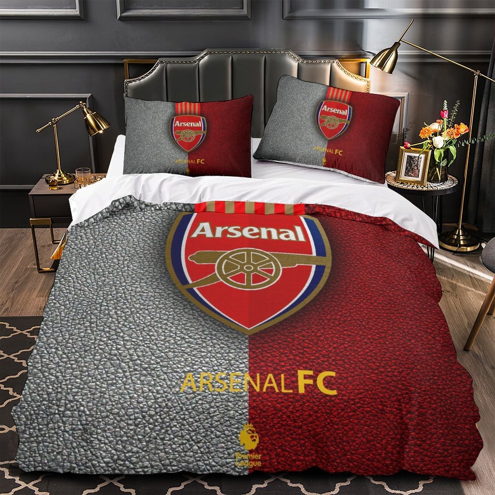 2024 NEW Arsenal Football Club Bedding Set Quilt Cover Without Filler