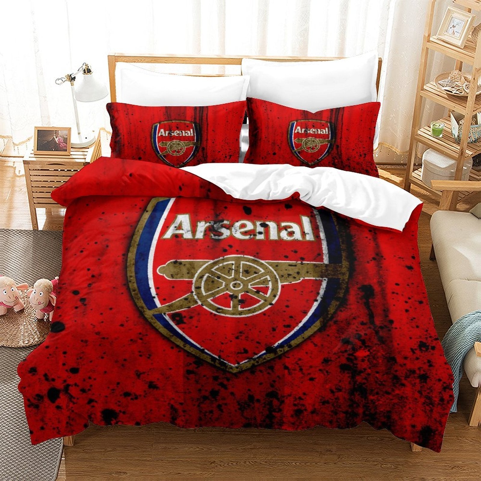 2024 NEW Arsenal Football Club Bedding Set Quilt Cover Without Filler