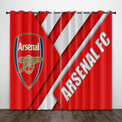 2024 NEW Arsenal Football Club Curtains Pattern Blackout Window Drapes