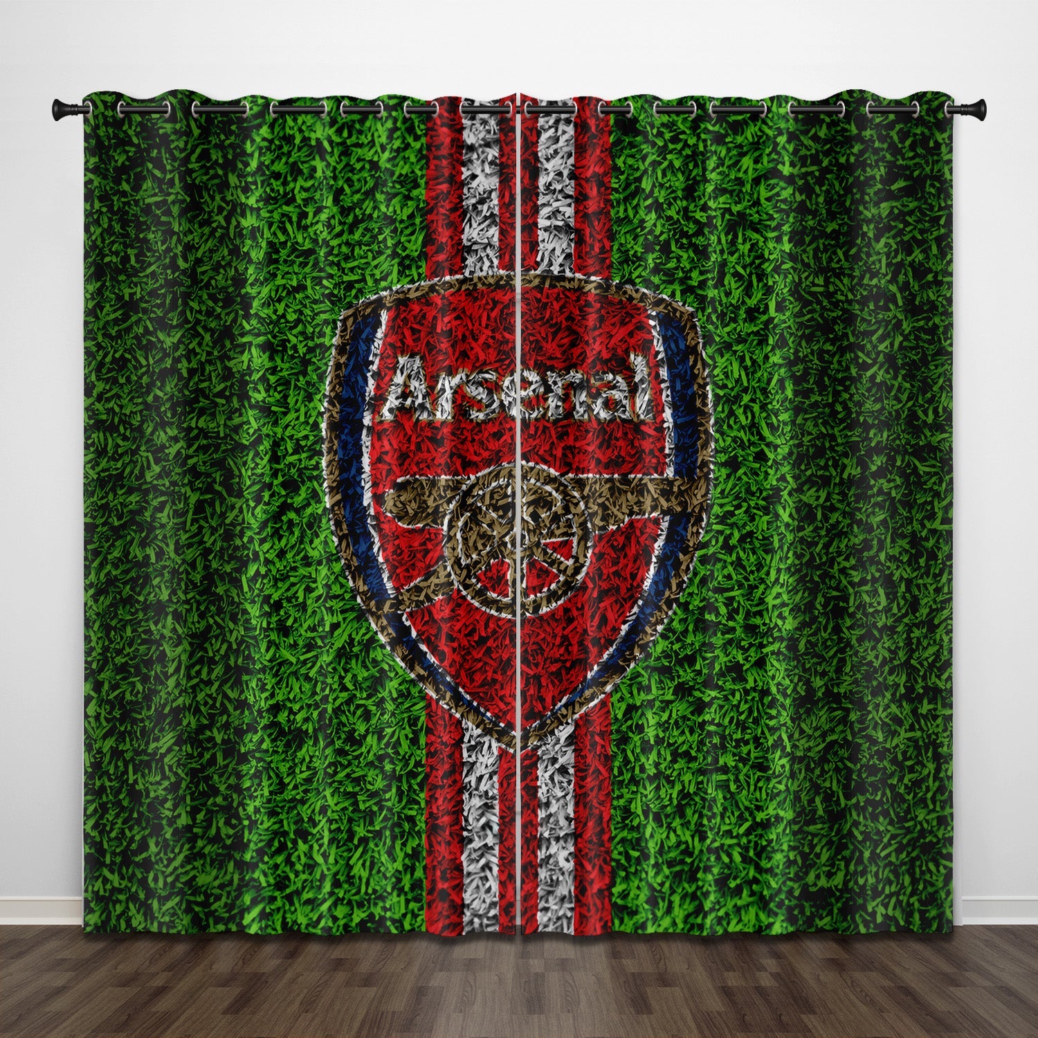 2024 NEW Arsenal Football Club Curtains Pattern Blackout Window Drapes