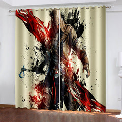 2024 NEW Assassin's Creed Curtains Blackout Window Drapes