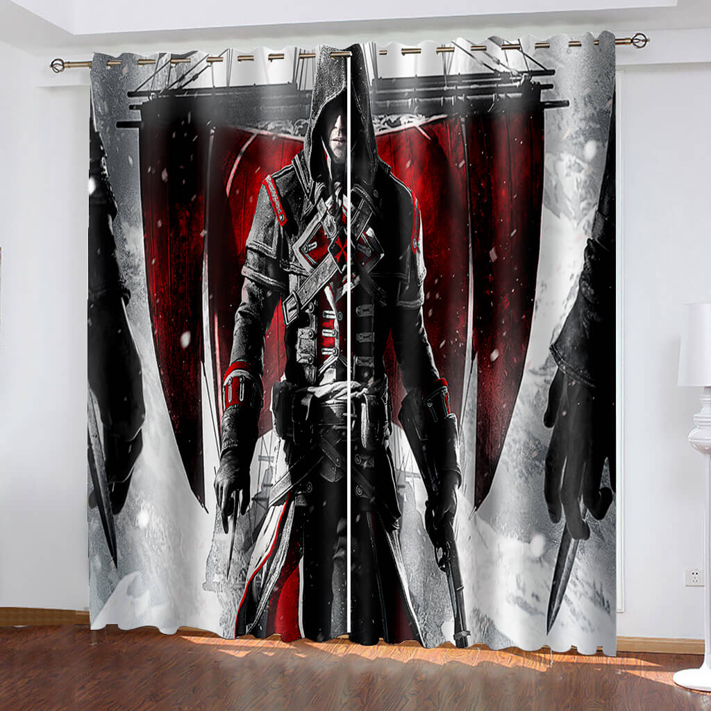 2024 NEW Assassin's Creed Curtains Blackout Window Drapes