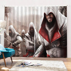 2025 NEW Assassin's Creed Curtains Blackout Window Drapes for Room Decoration