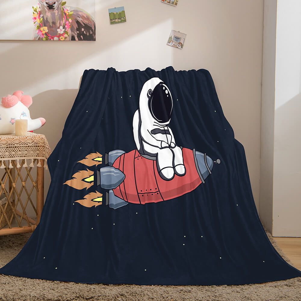 2024 NEW Astronaut Blanket Soft Flannel Blanket